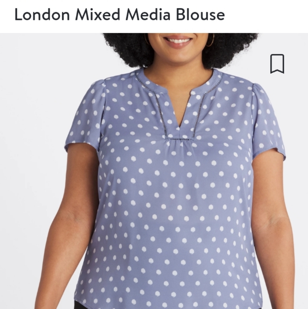 41 HAWTHORN London Mixed Media Blouse